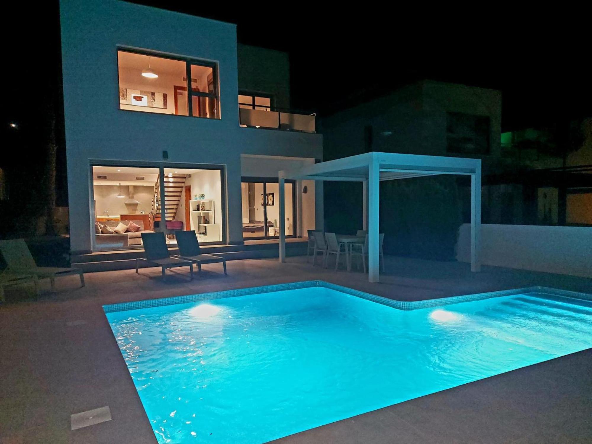 Modern Villa Frontline Golf Algorfa Kültér fotó